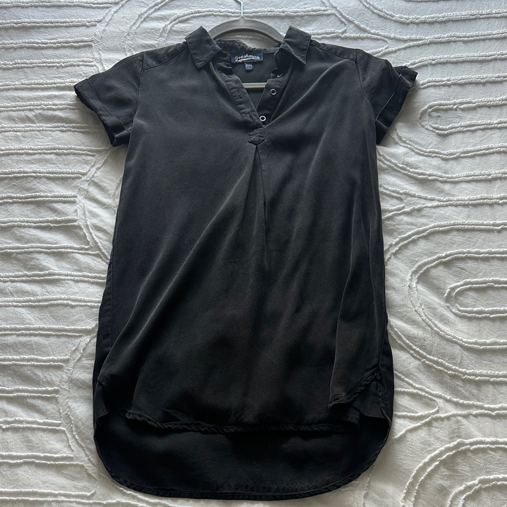 Dark Grey Short Sleeve Girl’s T-Shirt Dress